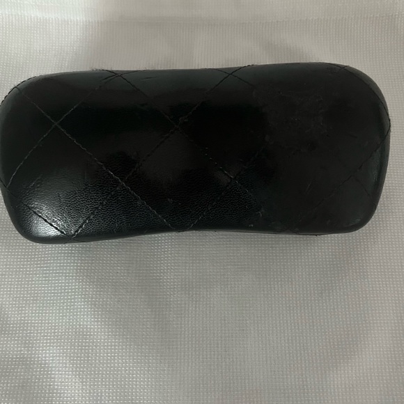 Authentic Chanel Y2K Rhinestone CC Light Brown Tinted Rimless Sunglasses - Picture 12 of 13